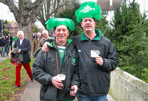 Seamus Farrelly (63-68) & Cousin Tom From Dublin