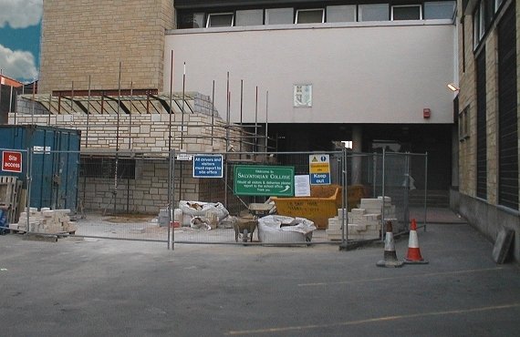The New Front Entrance - Under Construction
